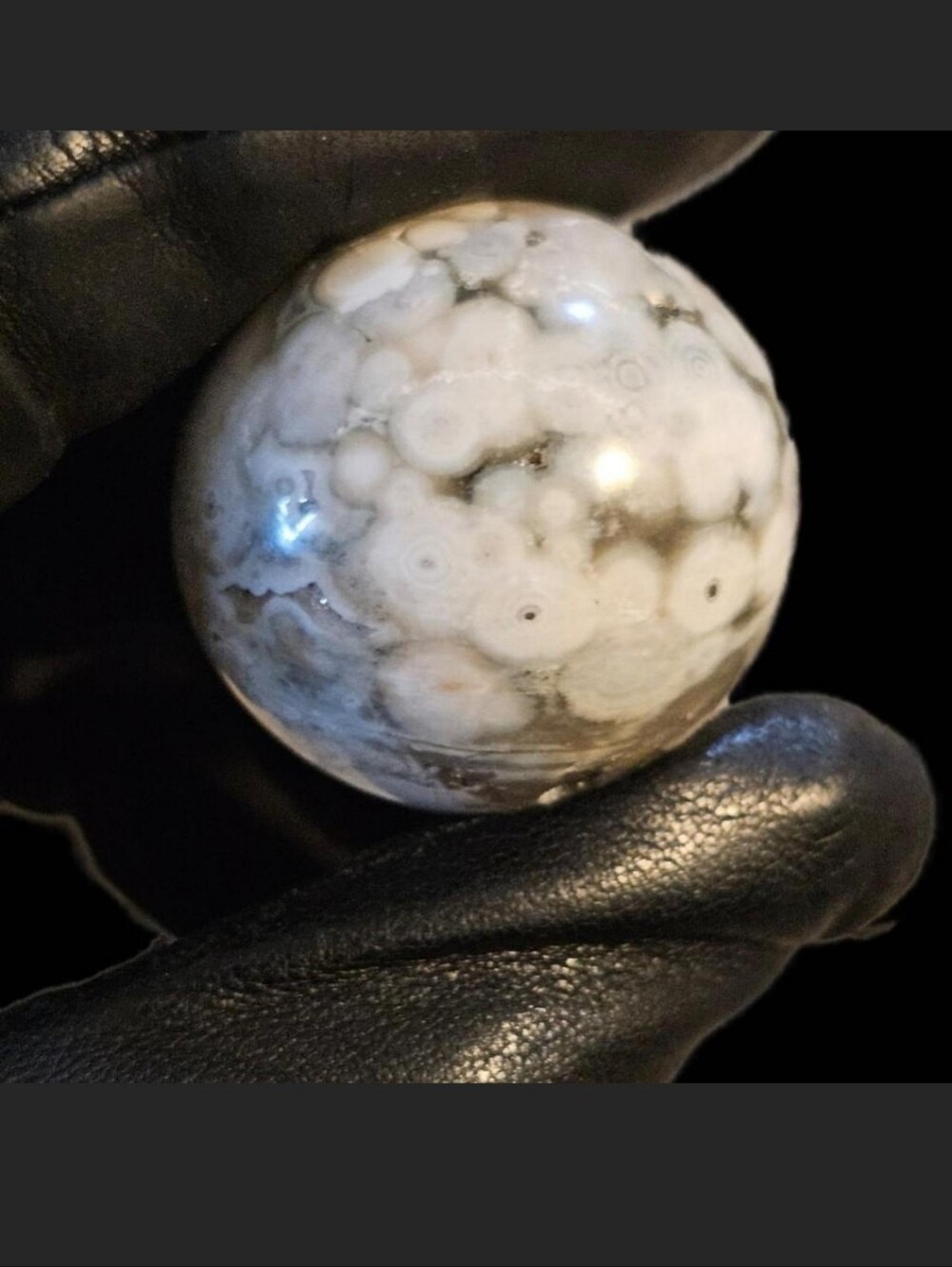 Rare HG 8th Vein Ocean Jasper Crystal Sphere✨️New Old Stock✨️Marovato Madagascar - Picture 12 of 12